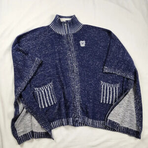 Butler Bulldogs × Emerson Street Zip Up Knit Poncho. Size XL. NWT